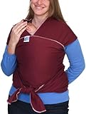 Moby Wrap Moderns 100% Cotton Baby Carrier, Burgundy
