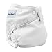 Fuzzibunz One Size Diaper White, 10-45 Pounds