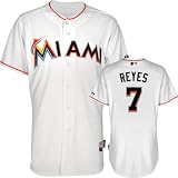 Miami Marlins Authentic 2012 Jose Reyes Home Cool Base Jersey w/Inaugural Season Commemorative Patch