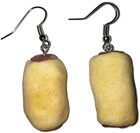 Fake Dog Treat Earrings Polymer Clay