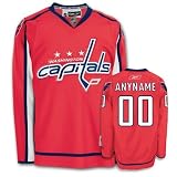ANYNAME #00 Washington Capitals RBK Premier NHL Hockey Jersey by Reebok (NHLPA Certified Custom Sewn Authentic Twill)