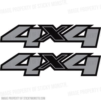 Chevy Chevrolet 4x4 Off Road Decal Sticker Offroad Truck Decals Silver Black