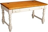 Kathy Ireland Home by Martin Southampton Oyster Writing Table, White/Maple