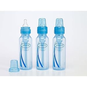 Dr. Brown's BPA Free 8 Oz 3 Pack Bottles - Blue