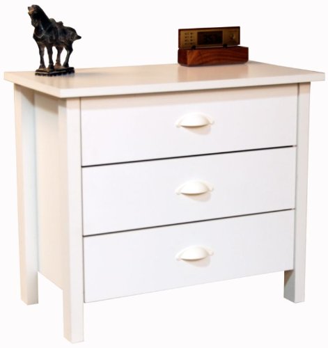 Venture Horizon Chests - 3 Drawer 3027WH (White) (24.75H x 28.5W x 16D)