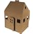 Kideco Childs Playhouse Cardboard Toy (Brown)