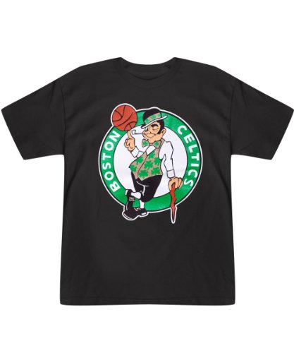 NBA Youth Boston Celtics Kevin Garnett Player Name & Number Short Sleeve Tee, Black, Large