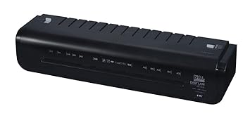 【クリックで詳細表示】ナカバヤシ パーソナルラミネーター A3 2本ローラー ブラック NEL-101A3D： 文房具・オフィス用品