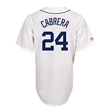 Miguel Cabrera Detroit Tigers Replica Home Jersey (White,X-Large)