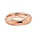 Bling Jewelry Unisex Rose Gold Plated Tungsten Wedding Band Ring 4mm