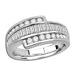 14K White Gold Diamond Band - 1.00 Ct.
