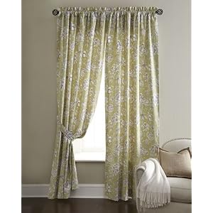 Jane Wilner Each 96"L Floral Toile Curtain