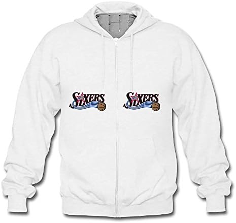 FunnYOU Luxury NBA Philadelphia 76ers Gildan Full Zip Hooded Sweatshirt