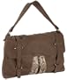 Tylie Malibu Python-Print Lita Shoulder Bag,Sable/Sand,one size