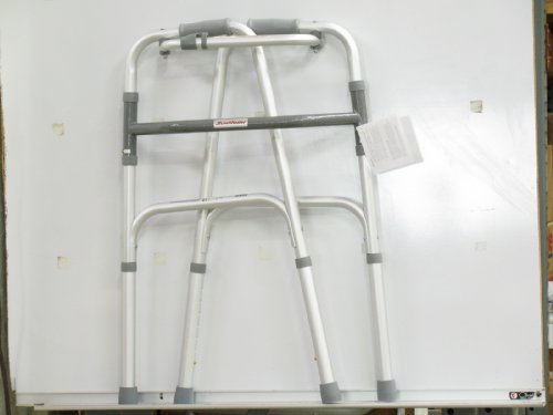 Sunmark One Button Folding Walker, Adult 4303P