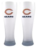 NFL Chicago Bears 23-Ounce Frosted Pilsner Glass Set