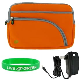ASUS Eee PC 1000HA 10-Inch Netbook Sleeve Case and Wall Charger