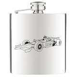 from Personalised Jewellery Formula 1 Car Stainless Steel Hip Flask with Satin Lined Gift Box