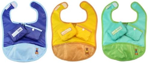 Walla-Bib Travel Bib Set (Set of 3) (Boys)
