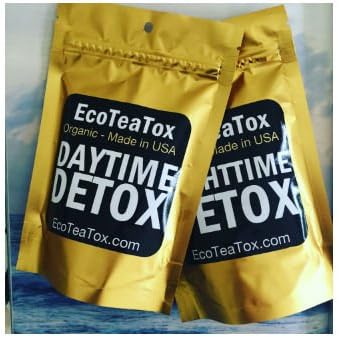 Ecoteatox 28 Day Program: Organic Detox Tea, Body Cleanse, Appetite Suppressant, Reduce Bloating and Sleep Aid