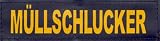 MÜLLSCHLUCKER 2xLogos GROSS gelb für Julius K9 / Logo Klettlogo Austauschlogo K-9 Powergeschirr + IDC (Geschirrgrößen: “1″, “2″, “3″ und “4″)