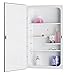 Jensen 835P24WHDX Polished Edge Mirror Medicine Cabinet, 16" x 26"