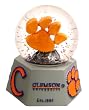 Clemson College Tiger's Paw logo in a musical water globe