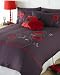 PURPLE RED QUEEN FLORAL QUILT COVER DUVET SET