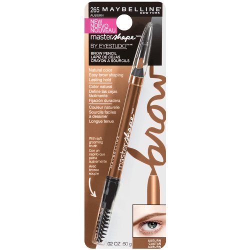 Maybelline New York Eye Studio Master Shape Brow Pencil, Auburn, 0.02 Fluid Ounce (Pack of 2)