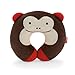Skip Hop Zoo Little Kid and Toddler Travel Neck Rest, Soft Plush Velour, Multi Marshall Monkey