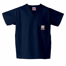 Notre Dame Fighting Irish NCAA Classic Scrub 1 Pocket Top (Navy)