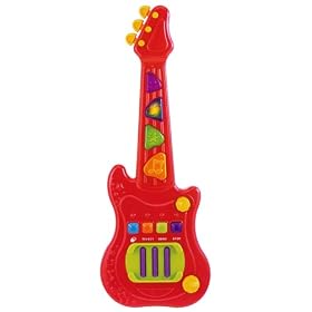 Children's Guitar with Real Guitar Sounds and Flashing Lights by