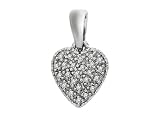 9ct White Gold Diamond Pendant