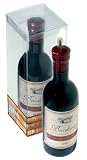 Red Wine Bottle Candle