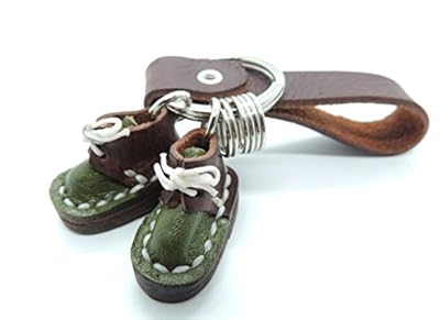 Miniature Handmade Genuine Leather Boots or Shoes Key Chain Key Ring Key holder