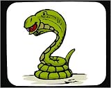 Decorated Mouse Pad with green, reptile, snake, cobra, hood