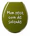 Abattant Toilette WC Melamine Deco Fun Humour Petit Coin de Solitude - Vert - Neuf