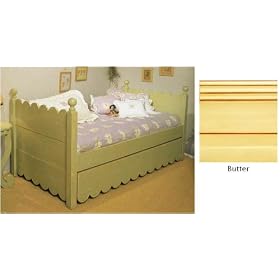 Alligator Enterprises 11023SCBU Twin Scallop Day Bed in Butter by Alligator Enterprises