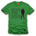 Official Gene Hunt T-Shirt - Bodie & Doyle, Kelly Green