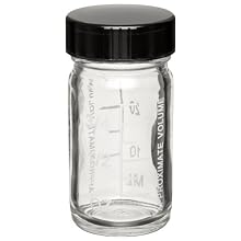 Wheaton Glass Volumetric Graduated Bottle with Phenolic Poly-Seal Lined Screw Cap,