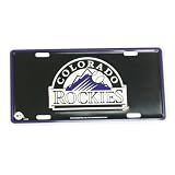 Colorado Rockies License Plate - Black