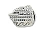 Zable(tm) Sterling Silver Cruise Ship Bead / Charm
