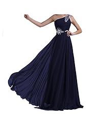 Floor Length Chiffon Fitted One Shoulder Sheath Prom Dress 