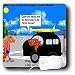 Londons Times Fish Fishing Deep Beneath Cartoons - Lost Sole - Mouse Pads Image