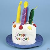 Felt Birthday Cake With Candles Hat