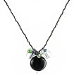 Necklace - N146 - Round Murano Glass Cluster ~ Dk Purple