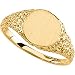 14K Yellow Gold Signet Ring