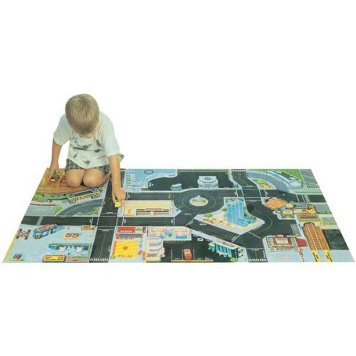 Designs International Fun Town Play Mat 3' W x 5' L
