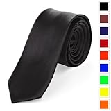 Schmale d�nne Krawatte 5cm handgen�ht Polyester