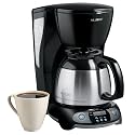 Mr. Coffee 8-Cup Thermal Programmable Coffeemaker, Black